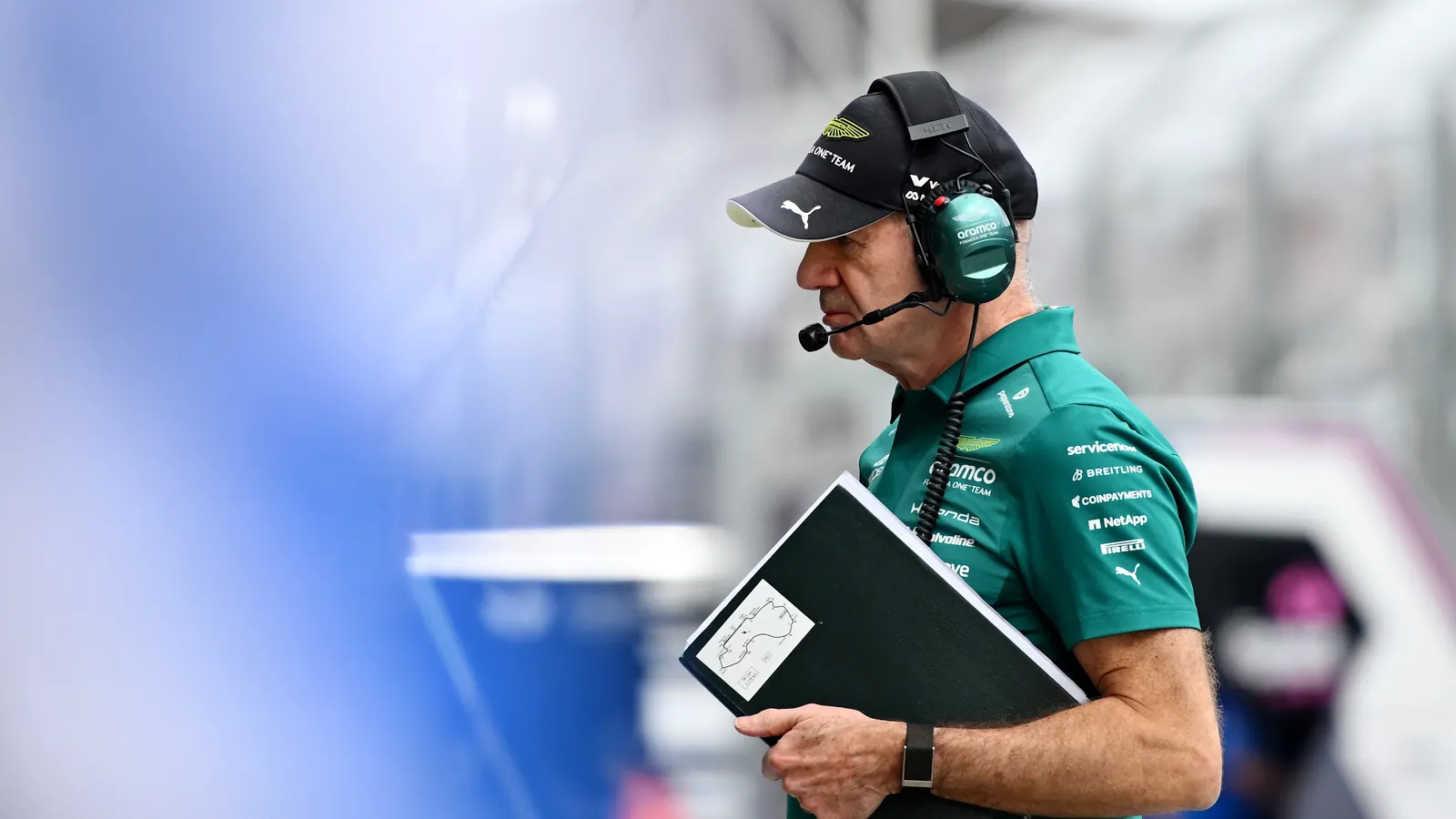 MELBOURNE, AUSTRALIA - MARCH 07: Adrian Newey, Team Principal of Aston Martin F1 Team looks on